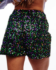 Let the Good Times Roll Sparkle Shorts