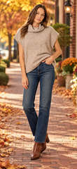 Taupe Glitter Sweater