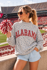 Sweat-shirt réversible Alabama & AL - Col montant à motif floral