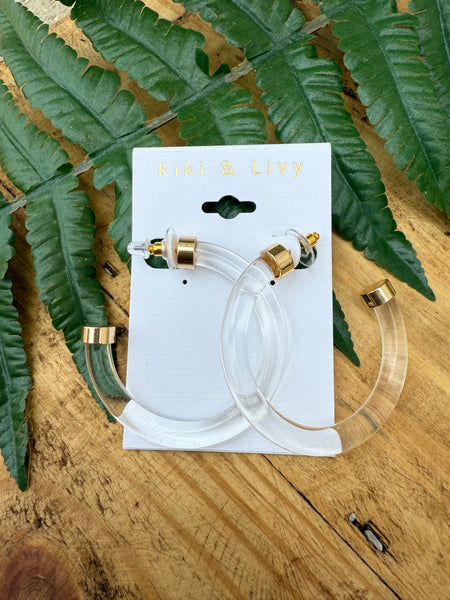 Clear Acrylic Hoops