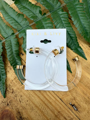 Clear Acrylic Hoops