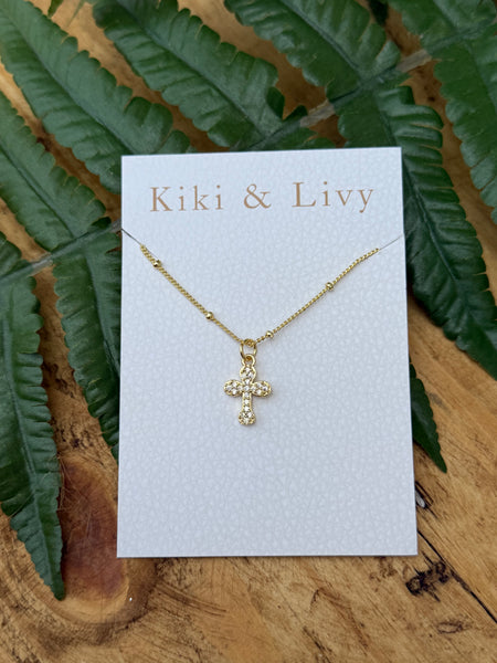 Budded Cross Necklace