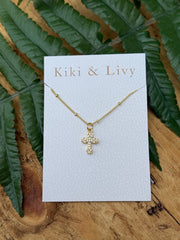 Budded Cross Necklace