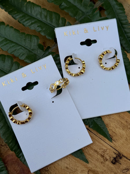 Bling Huggie Earrings