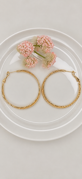 Twisted Wire Hoop Earrings