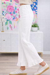 Sass Ruffled Hem Jeans