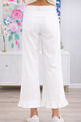 Sass Ruffled Hem Jeans