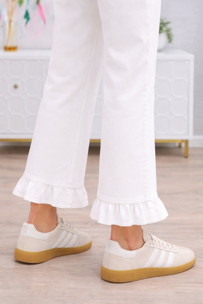 Sass Ruffled Hem Jeans