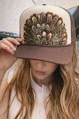 Iconic Feather Trucker Hats - 7 Colors