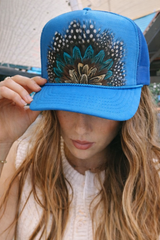 Iconic Feather Trucker Hats - 7 Colors