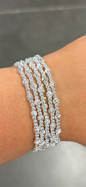 Tacco Set of Five Silver Bracelets