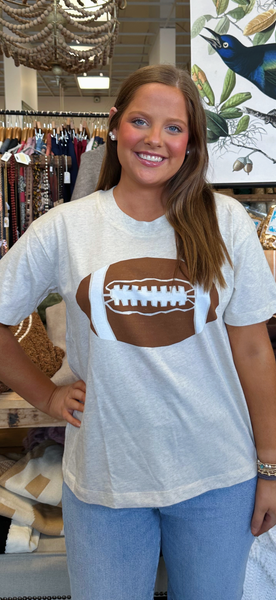 Football Tee and Sweatshirt