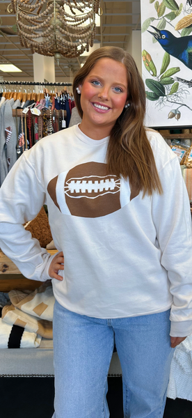Football Tee and Sweatshirt