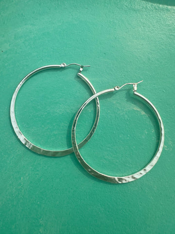 Willomeana Silver or Gold Hoops