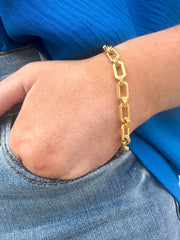 Rectangular Link Bracelet