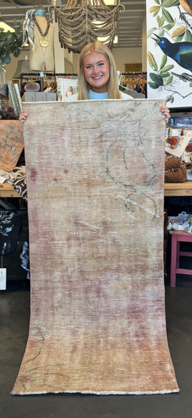 Antique Turkish Rug - Soft Pastel Tones