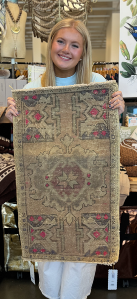 Antique Turkish Rug - Medallions and Berries