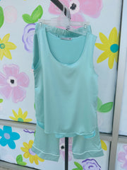Amanda Blu Sea Glass Satin Pajama Seperates