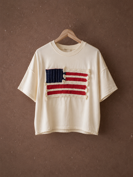 United We Stand Braided Flag Tee