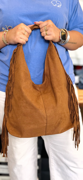 Sahara Fringe Hobo Purse