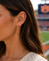 Auburn Michelle McDowell Enamel Hoop Earrings