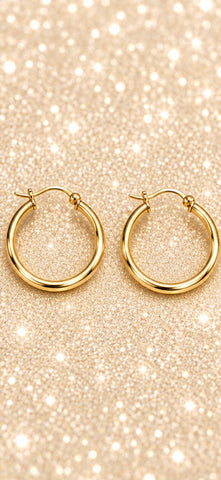 Vitrail Greenl & Gold Crystal Ball Dotted Metal Hoops