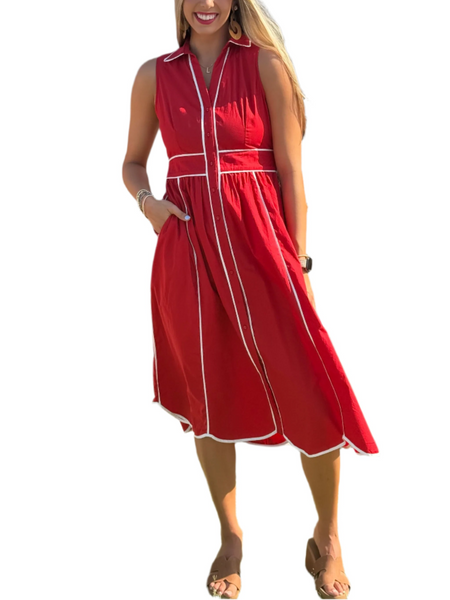 Rue in Red Dress