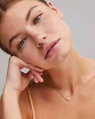 Kendra Scott Abbie Gold Pendant Necklace in Rose Quartz