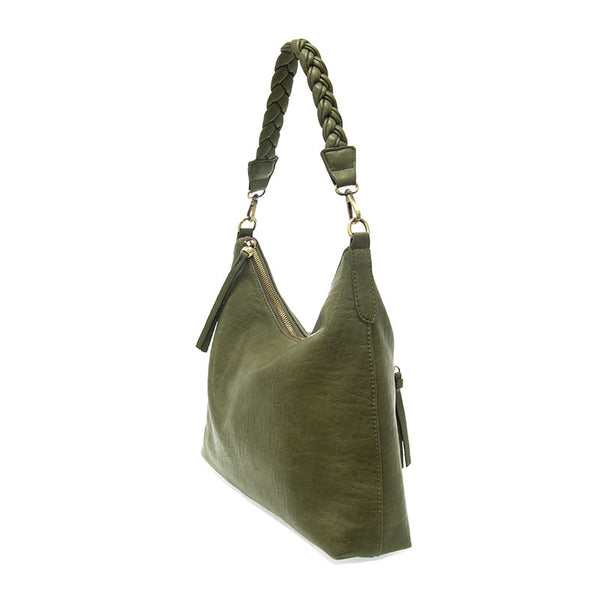 Selene Slouchy Hobo with Braided Handle-3 Colors
