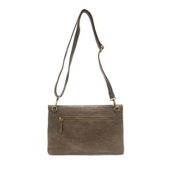 Cassie Foldover Convertible Crossbody Bag-Taupe
