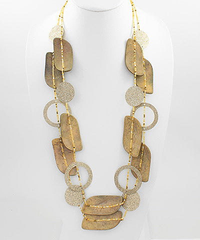 Canvas-Paloma Filigree Disc Layered Necklace