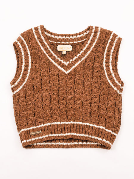Simply Southern Bliss Sweater Vest - Umber