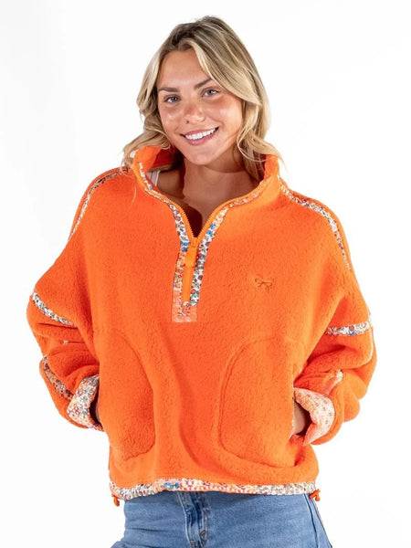 Simply Southern Eileen Tiger Sherpa Pullover
