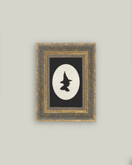 Framed Witch Silhouette on Canvas