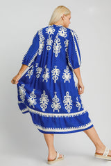 Caught Up At Cobalt Dress