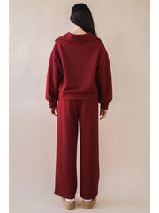 Mona Textured Two Piece Pants Set