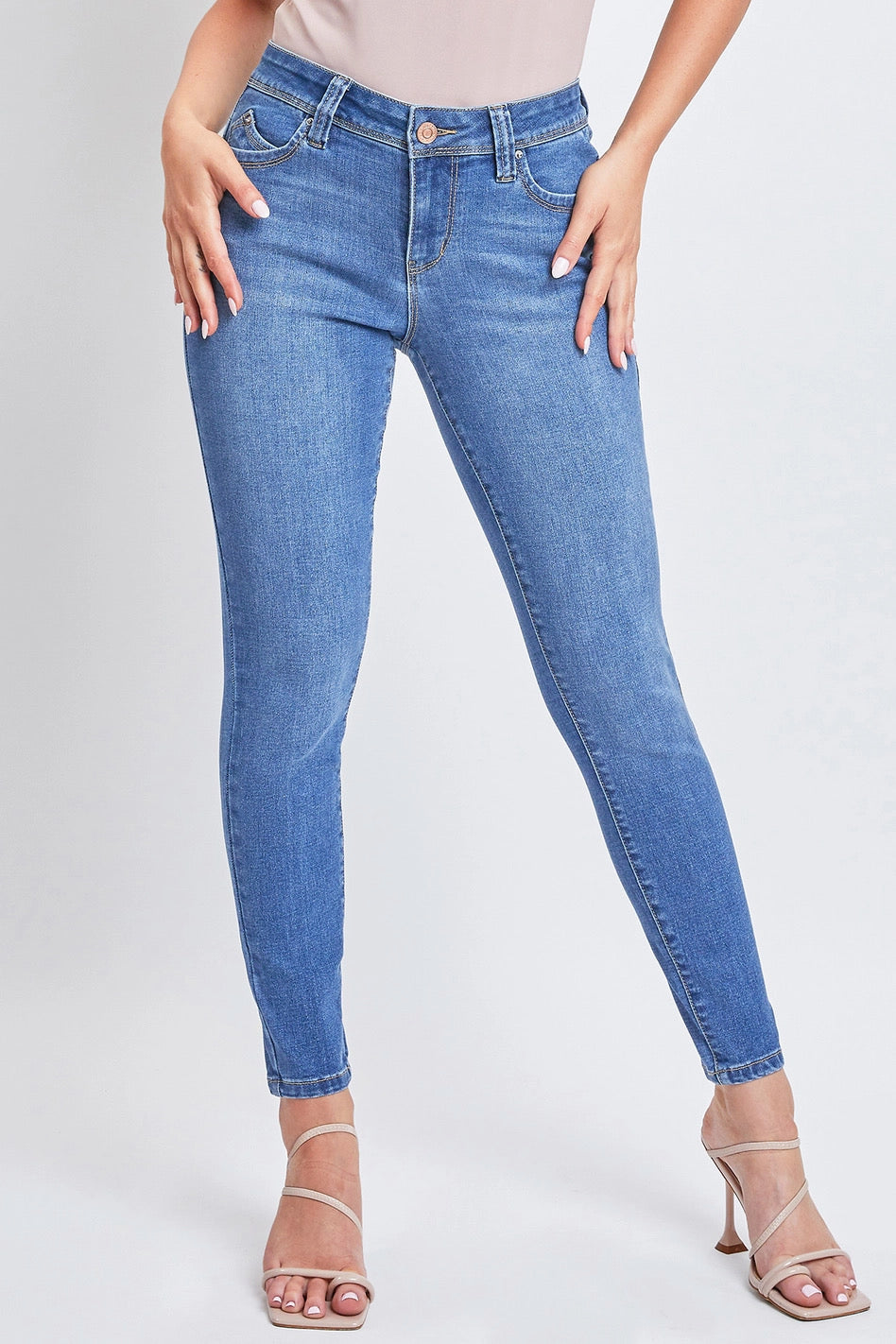 Rheba Skinny Jeans - Medium Blue – A Little Bird Boutique