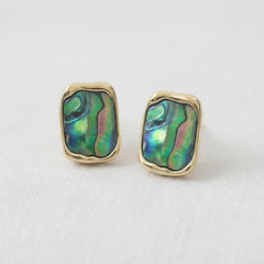 Style Abalone Shell Stud Earrings