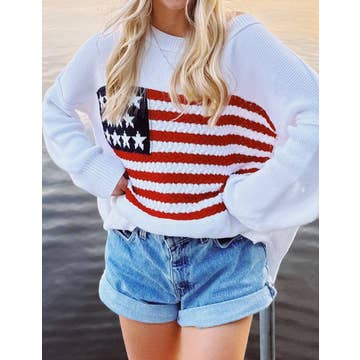 American Flag Sweater