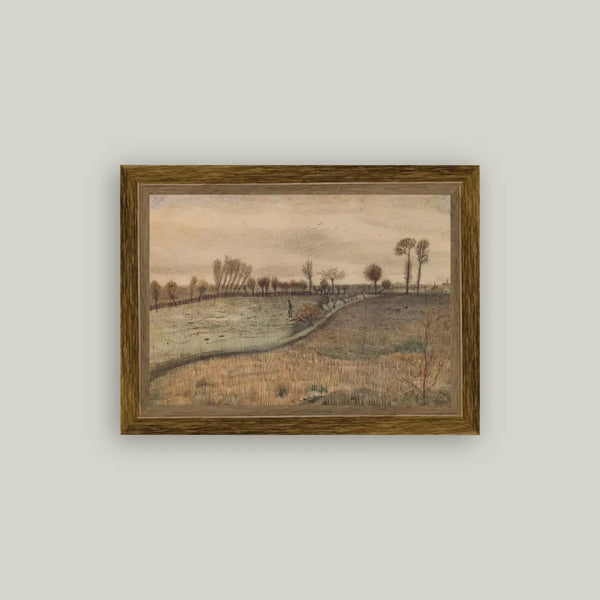 Pollard Willows Framed Antique Art
