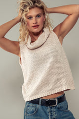 Cameron Cowl Neck Sleeveless Sweater - 2 Colors