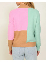 Color Block Life Sweater