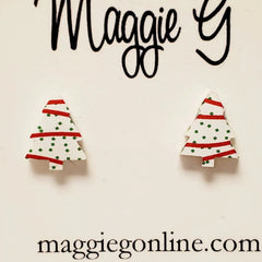 Christmas Tree Snackcake Studs