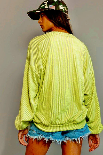 Southern Ribbed Sweatshirt