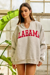 Alabama & AL Reversible Sweatshirt - Grey