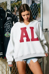 Alabama & AL Reversible Sweatshirt - Grey