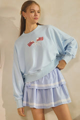 Americana Flag Sweatshirt