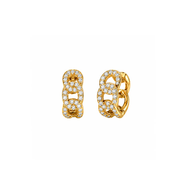 Ellie Vail Anika Chain Huggie Hoop Earring