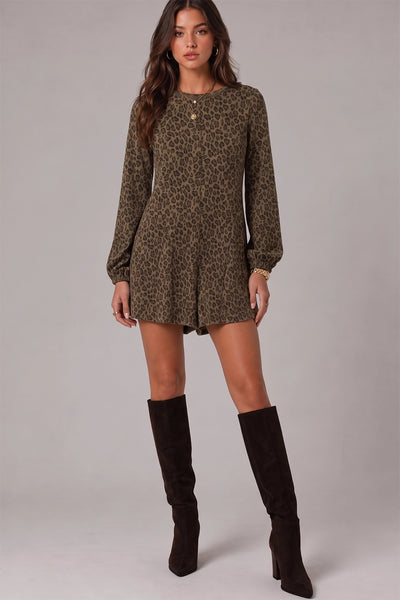 Georgie Leopard Romper