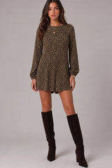 Georgie Leopard Romper